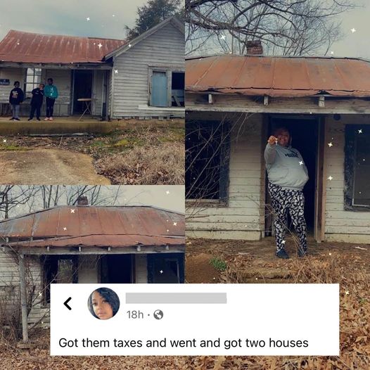 She Invested her tax money  on 2 houses
WAS THIS A L OR W??