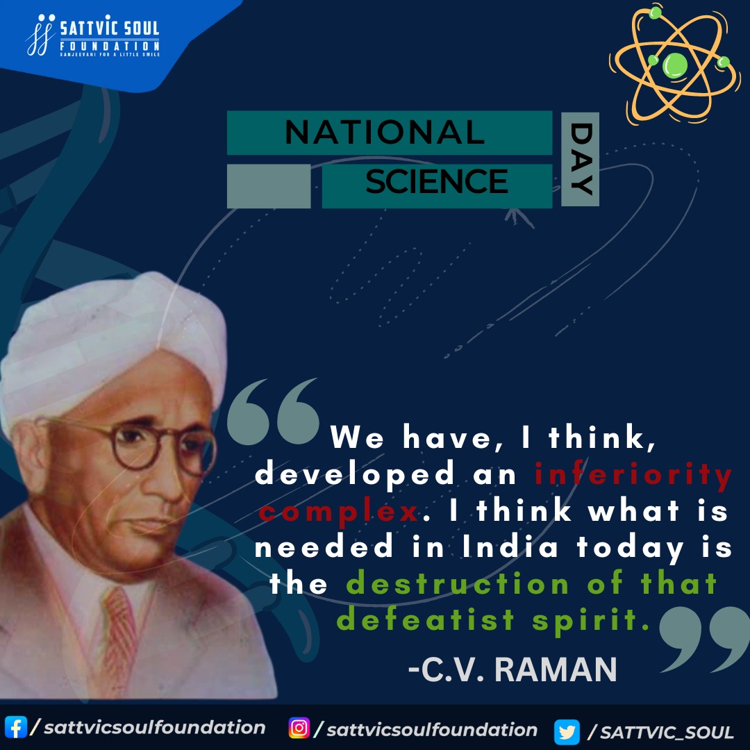 #NationalScienceDay celebrating annually on__,since 1987?
- #28thFebruary

This day commemorate to the discovery of #RamanEffect (1928) by?
- #CVRaman

His Awards 
- #NobelPrize (1930)
- #BharatRatna (1954)

National Science Day 2023 theme?
- 'Global Science for Global Wellbeing'
