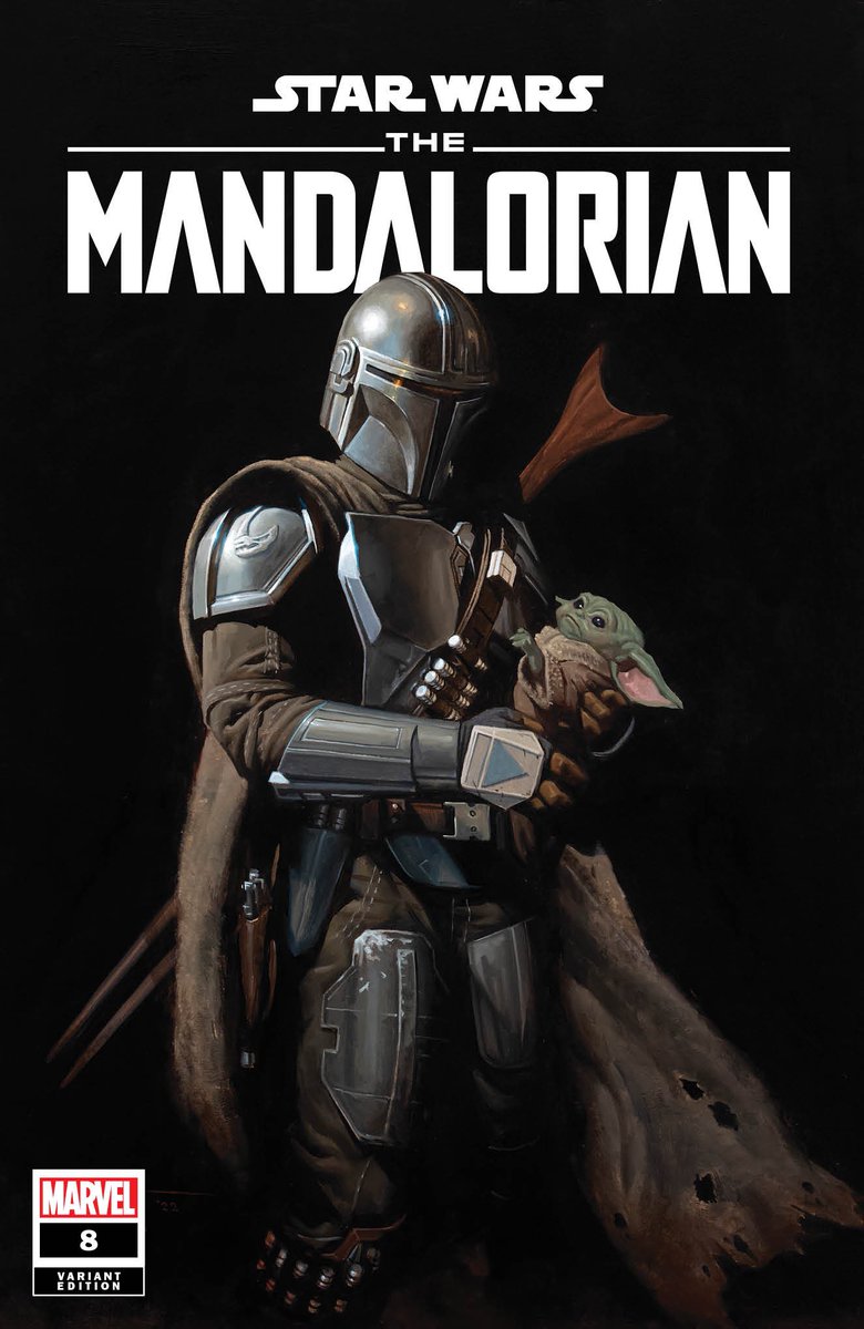 trinitycomics11's tweet photo. 🚨OFFICIAL REVEAL. ON SALE THURSDAY 3/2 at 5PM EST🚨

****THE MANDALORIAN #8 TRINITY COMICS WONDERCON EXCLUSIVE BY E.M GIST****

* Limited to 800 copies worldwide. $30 each. 
* AVAILABLE AT https://t.co/qJs6VsSfx2 #trinitycomics #wondercon #sdccblog #comicstwitter #Mandalorian https://t.co/Nk8JDJ62fe