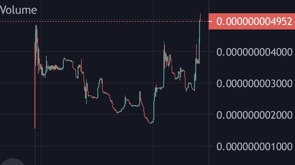 shengweitu's tweet photo. Congratulations we hit a new high today. It's just the beginning！！ #bsc #BSCGems #Crypto #DOGE https://t.co/8QbUBt6VXp