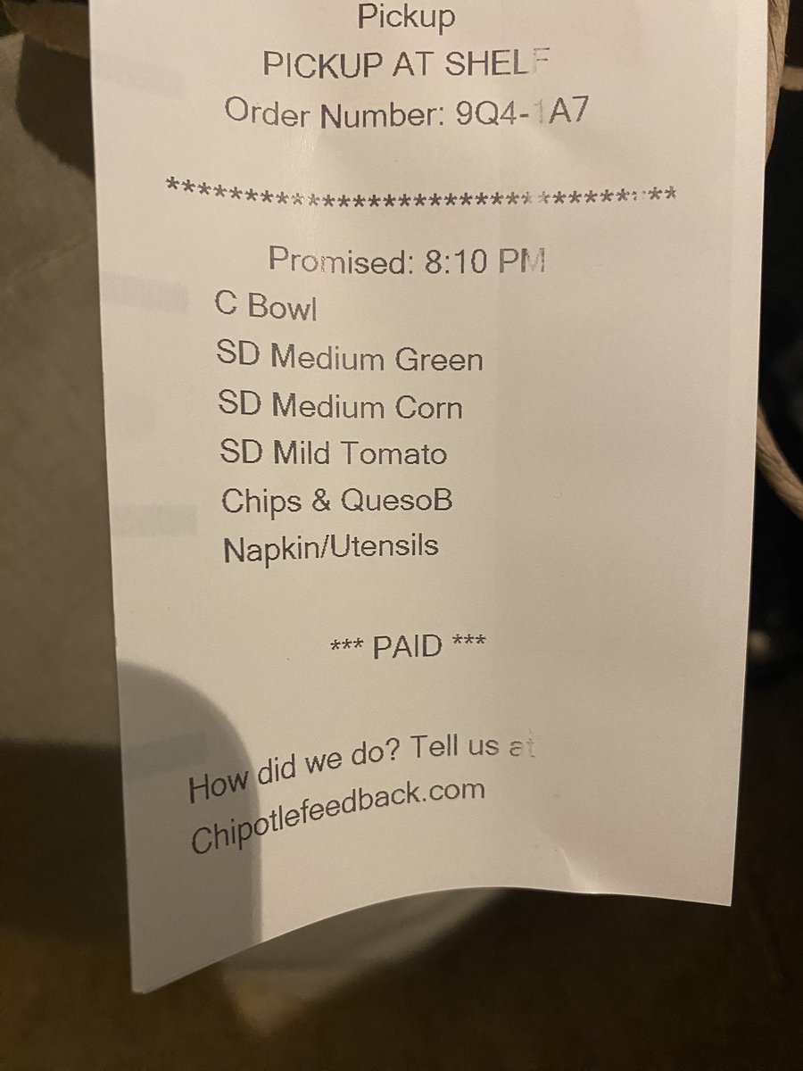Gonzo5926's tweet photo. If the @ChipotleTweets gods are listening, this is what I got vs. what I ordered… #oops #glitch https://t.co/NEkuGox78t