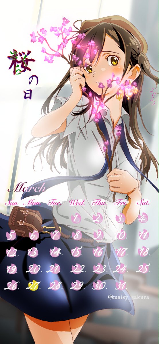 maisy_sakura's tweet photo. #壁紙 #3月 #桜 #さくら #桜の日 #さくらの日 #制服 #桜花 #櫻 

#絵描き #絵師さんと繋がりたい #イラスト  #オリジナル #オリジナルキャラクタ #桌布 #壁紙 #wallpaper https://t.co/xyCRNXZiOY