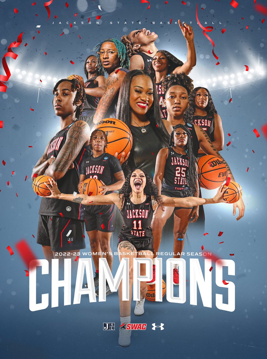 GoJSUTigers's tweet photo. 🔥4X 𝕊𝕎𝔸ℂ ℝ𝔼𝔾𝕌𝕃𝔸ℝ 𝕊𝔼𝔸𝕊𝕆ℕ ℂℍ𝔸𝕄ℙ𝕀𝕆ℕ𝕊 🔥
@GoJSUTigersWBB registers it’s 4th consecutive SWAC Regular Season Championship Title after defeating Prairie View A&amp;M 90-65 at home‼️ The Tigers will conclude the 2022-23 regular season on the road! 
#GoJSUTigersWBB https://t.co/NX1TeqPlLI