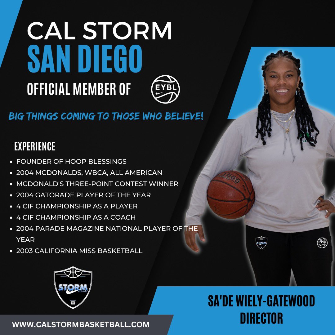 🚨BIG THINGS COMING TO THOSE WHO BELIEVE 🚨

TRYOUTS COMING SOON NEAR YOU!!💙🙌🏾

Follow @cal_storm_san_diego 

#calstormbasketball #sandiego #sandiegohoops #nike #eybl #hoopblessings #godisgood #itsmytime