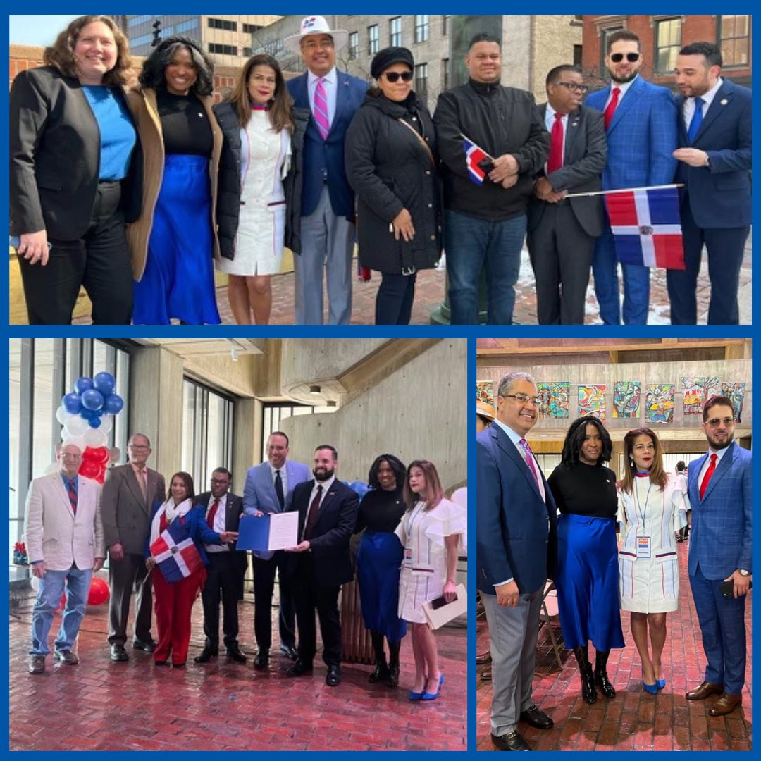 juliaforboston's tweet photo. Today, on February 27th, 2023, in collaboration with Councilor Kendra Lara, the City of Boston, the City of Boston's Latinx Employee Resource Group and FundoArcu, we were happy to celebrate the 179th Independence Day for the Dominican Republic! 🇩🇴 https://t.co/0OvUD51BCC