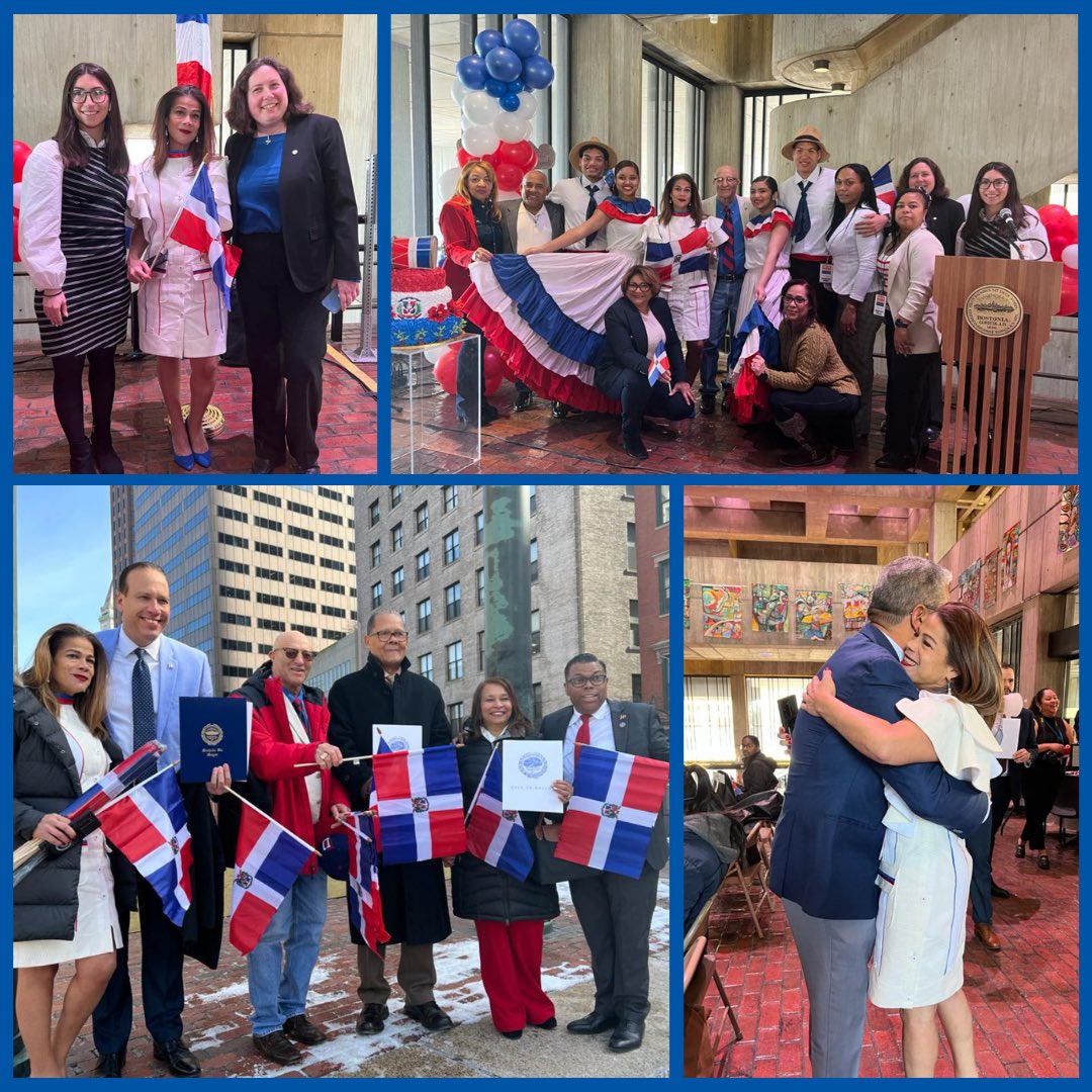 juliaforboston's tweet photo. Today, on February 27th, 2023, in collaboration with Councilor Kendra Lara, the City of Boston, the City of Boston's Latinx Employee Resource Group and FundoArcu, we were happy to celebrate the 179th Independence Day for the Dominican Republic! 🇩🇴 https://t.co/0OvUD51BCC