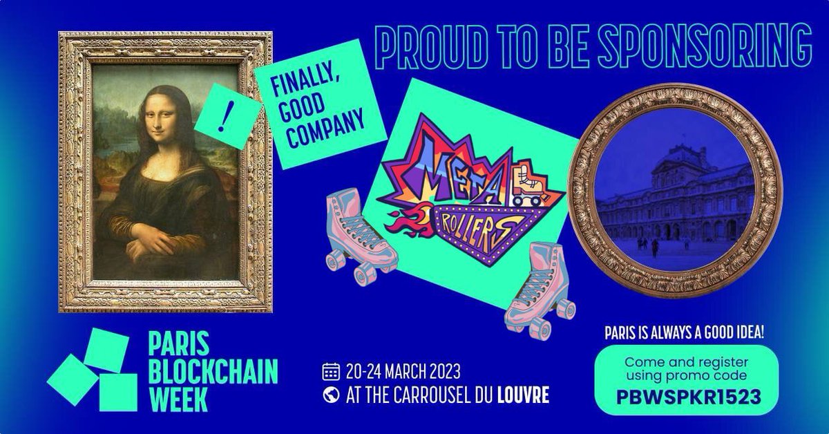 rowdeeez's tweet photo. 📢 Attention all #blockchain enthusiasts! 📢

The Paris Blockchain Fest is just around the corner and we can't wait to see you there. 🗼Join me for a jam-packed weekend of networking, learning, and fun. 🎮

#Web3Gaming #NFTs https://t.co/p8ptx5cNPQ