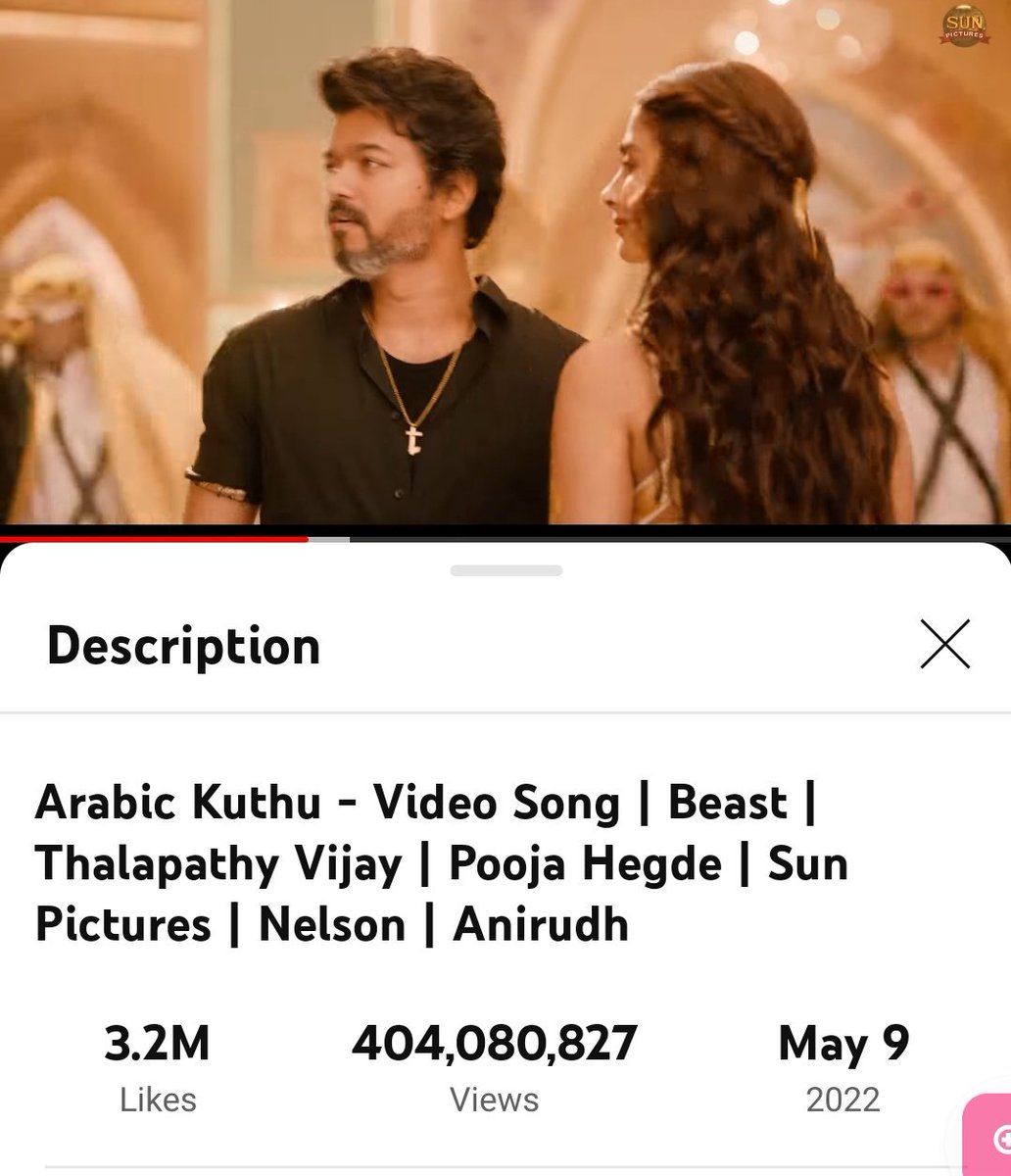 Rayyappan_Saran's tweet photo. Thalapathy's Songs Ruled On YouTube... 🔥🔥 New Milestone Views.. 💥

The Sensational Songs.. 💪
#ArabicKuthu  🈶 404M+Views..

#Ranjithame    🈶 23M+ Views.. 

#JimikkiPonnu  🈶 12M+ Views.. 

#Leo #BloodySweet @actorvijay #Varisu https://t.co/npKc6L64LY