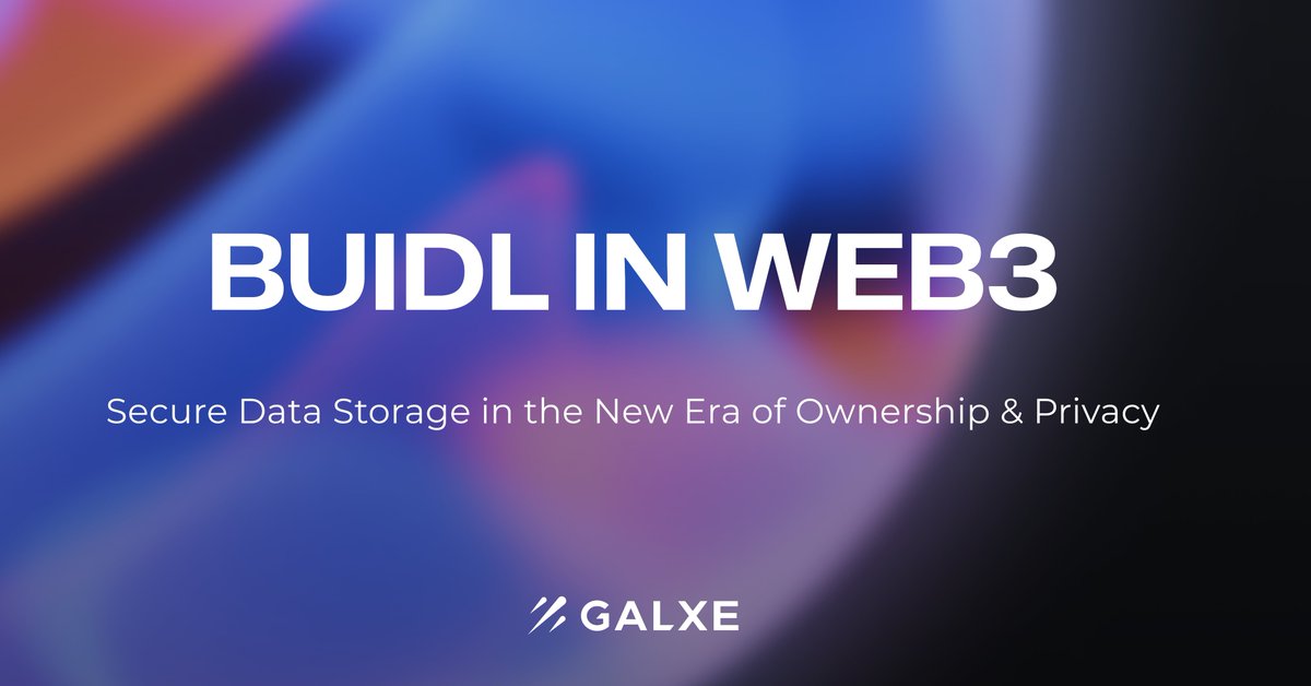 Galxe's tweet photo. “To build Web3 applications with a foundation of decentralization and integrity, builders should prioritize user privacy and data security before anything else”

If you missed our ETHDenver BUIDL workshop… 

🛠 Check out #Galxe’s BUIDL in Web3 blog 
https://t.co/JF9SA0LIPL https://t.co/ITLK3HpVpx