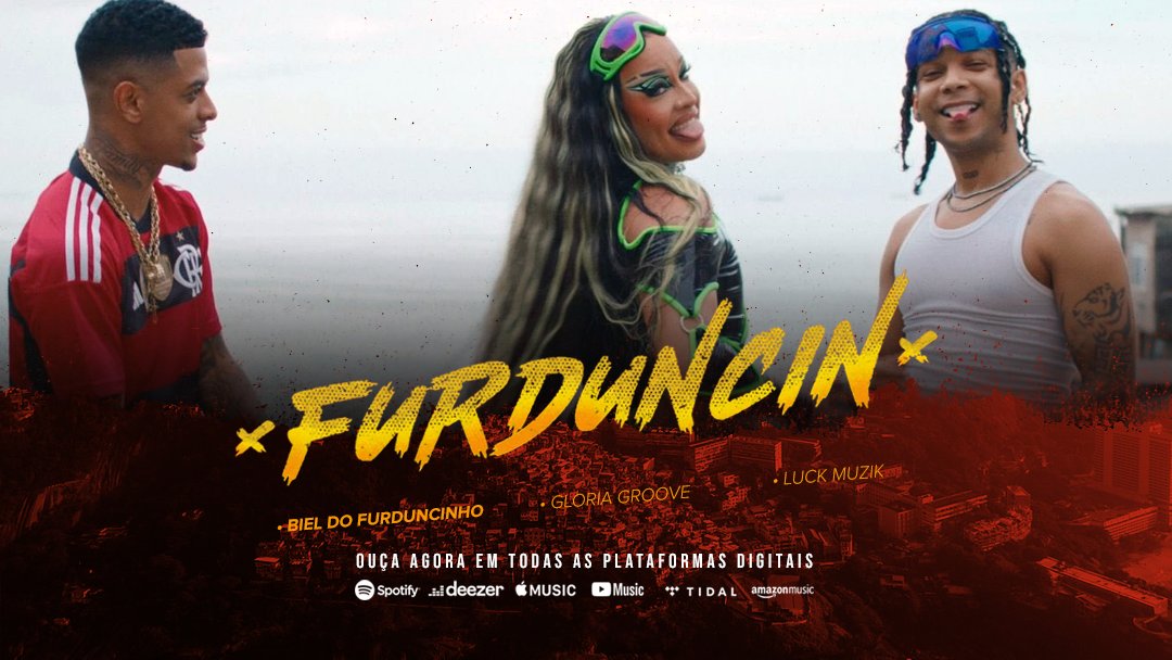 🚨 SAIU! Ouça agora em todas as plataformas digitais, #FURDUNCIN, parceria entre Biel do Furduncinho, Gloria Groove e Luck Muzik. 

— papatunes.lnk.to/Furduncin