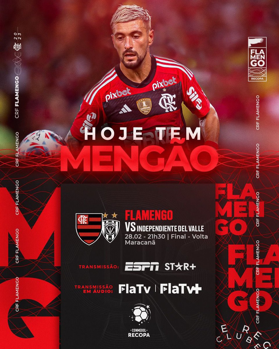 Clube de Regatas do Flamengo - HOJE TEM MENGÃO NA CONMEBOL