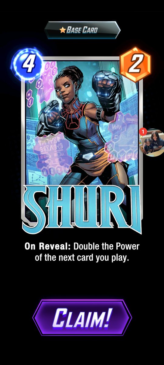 JalenBriggs1's tweet image. LETS GOOOOOOOOO!!!!!!!!!!!!!!

#MarvelSnap #MarvelStudios #overpowered #series4 #Shuri #Collection #hype