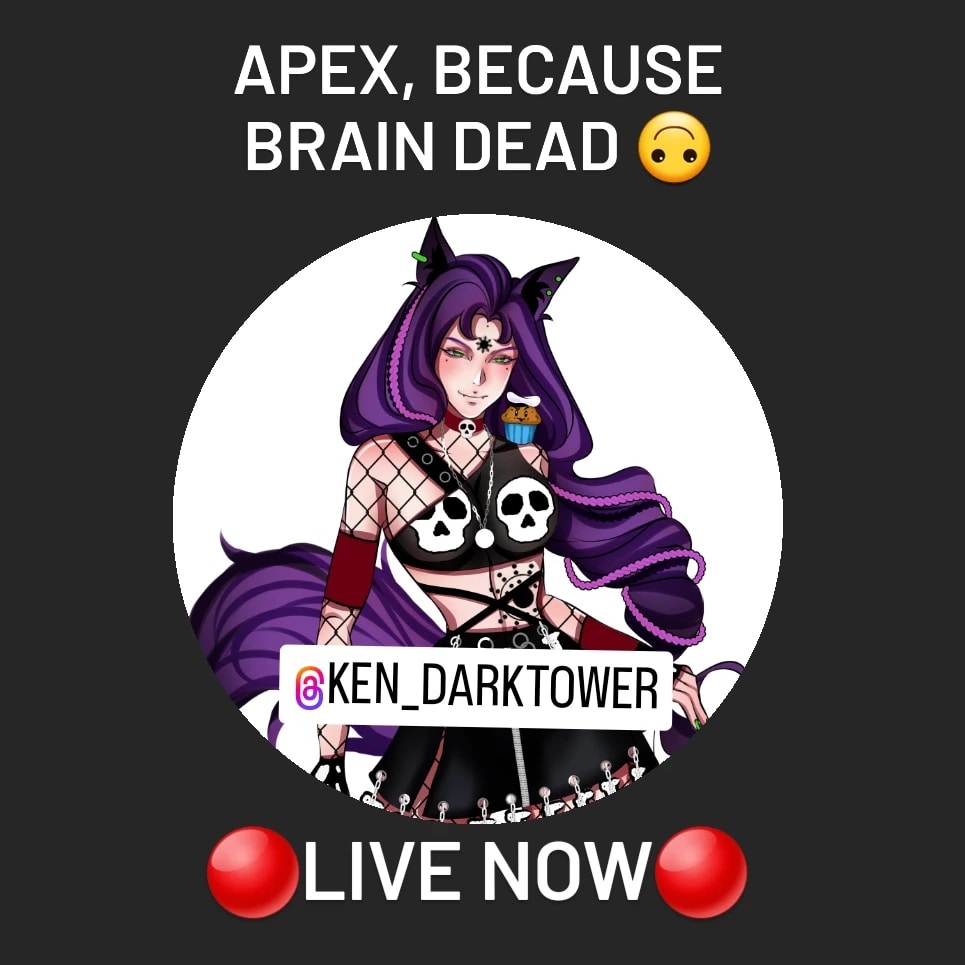 CaptMuffn's tweet photo. Sorry I'm late, long day 🙃
New PNG: @Ken_Darktower
Link in bio/story
¤
@Twitch @PlayApex @Respawn
#TwitchStreamer #TwitchStream #TwitchTV #TwitchAffiliate #TheDragonsDen #HavingFun #ChillingOut #MondayNightStream #MondayNightApex #ApexLegends #Apex #FoxOnTheHunt #Apex4nniversary https://t.co/UhD4ktSYYT