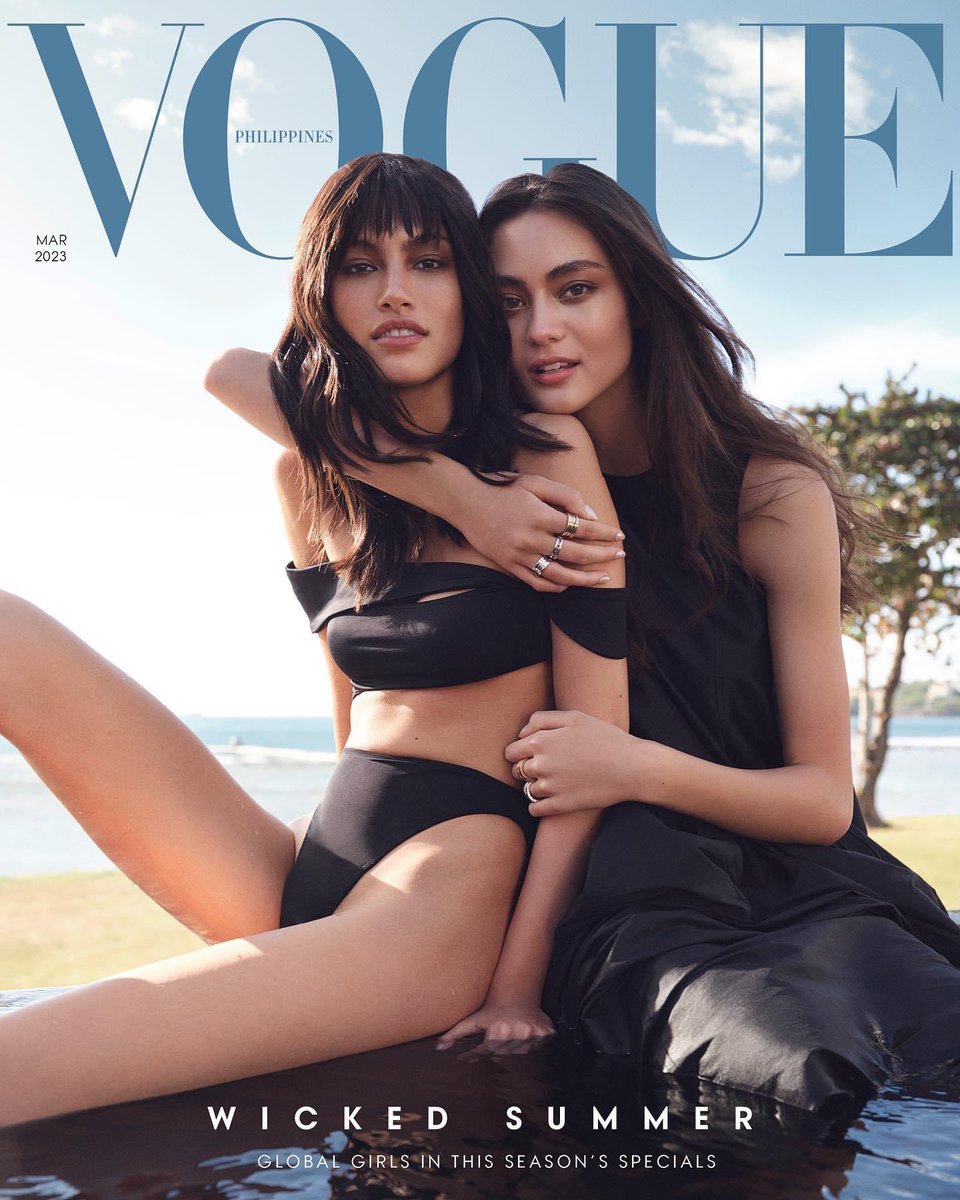 vogueph's tweet photo. Formidable &amp; fashion forward females banner Vogue Philippines’ lineup for International Women’s Month. On the cover are Daniela Szpejna &amp; Jasmyn Palombo, part of a new generation of models with Filipino roots. To be seen, sensed, celebrated—this March issue is a tribute to women. https://t.co/wiqSgTXdQ5