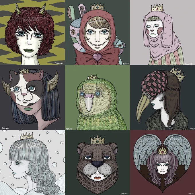 #今月描いた絵を晒そう
#今月描いた絵を晒す
 
2月はカカポの存在、
もちもちほっぺちゃんシリーズと
気づきがある1カ月でした✏️ 