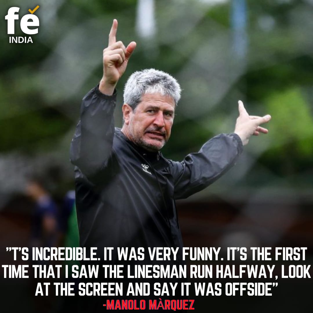 🗣️~Manolo Marquez [ Head coach HYFC]
#HyderabadFC 
#HeroISL 
#HeroISLPlayoffs