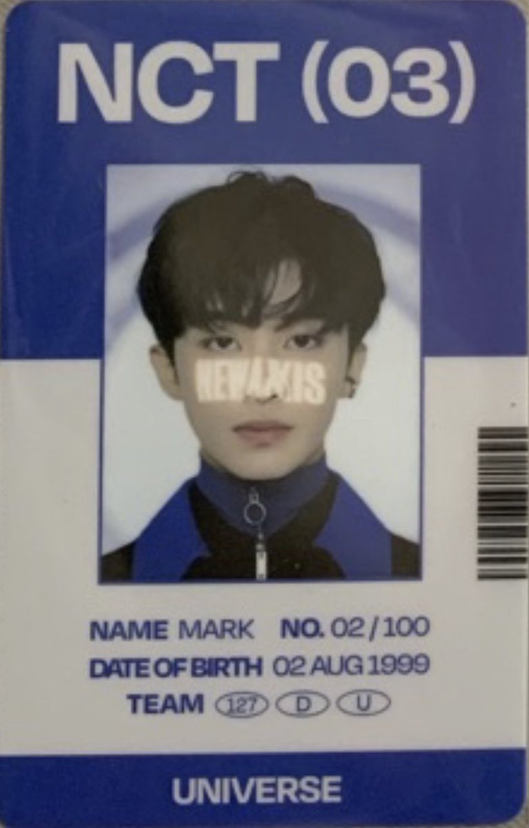 simmmjaeyunnn's tweet photo. wtb lfs nct ph

- mark nct universe trading card ID
- reply po for offers
- will get lowest offer po

# mark lee nct (03) universe id https://t.co/oEHKRYFC0J