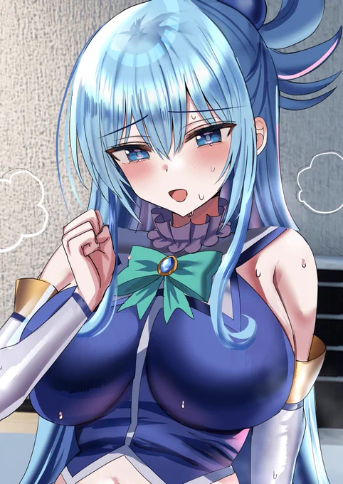 アクア様で支援サイト更新しました～よかったら見てください～全体イラストと差分7枚です 