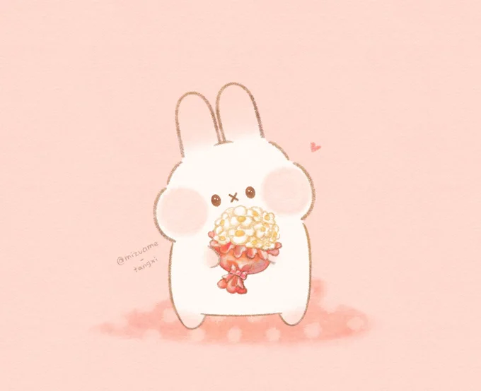 2月のぷみたち (*・×・*)#ぷみうさぎ #ねこおばけ#すぴょんず 