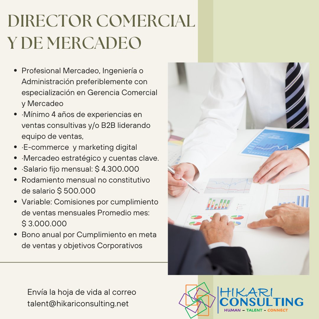 HikariCons's tweet photo. Oportunidad laboral en Bogotá
Envía tu hoja de vida a talent@hikariconsulting.net 
#empleobogota #empleocolombia #trabajosihay #trabajoya #empleosihay #hojadevida #quierotrabajar #quierotrabajoya #ofertas #ofertalaboral #oportunidad #oportunidades #oportunidadeslaborales https://t.co/okvQByOLQB