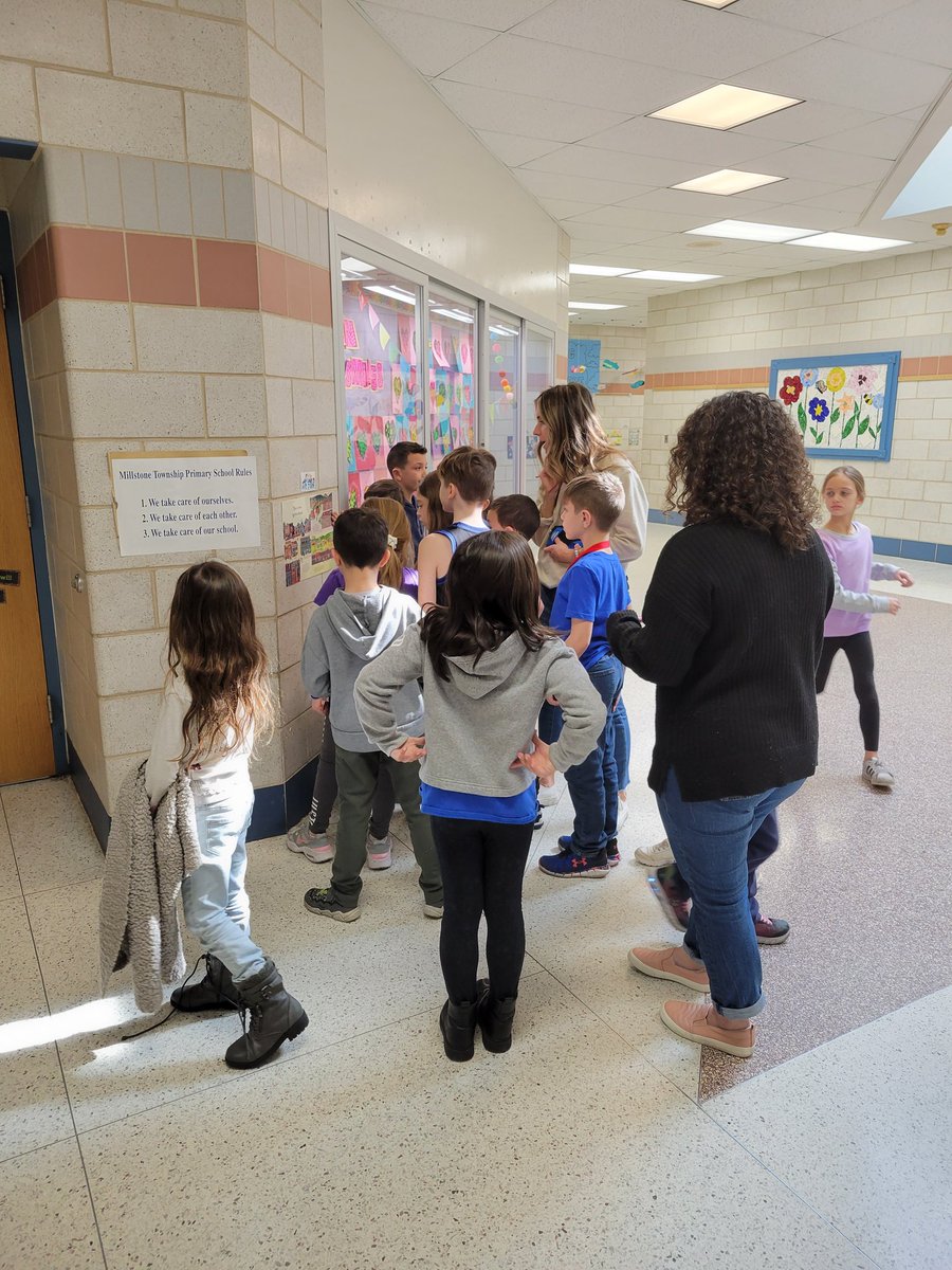MrsGarzone's tweet photo. It was so fun to see @CanzanoCarissa's class check out our Story Walk today! #RAA #Proud2bMillstone https://t.co/rkLlNFSQUE
