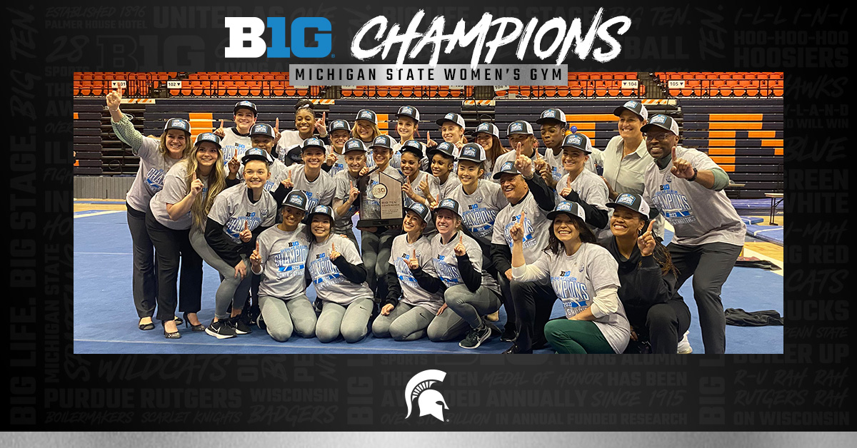Michigan (<a href="/UMichWGym/">Michigan Women’s Gymnastics</a>) and Michigan State (<a href="/MSU_Gymnastics/">Michigan State Gymnastics</a>) Share #B1GWGym Regular Season Title 👑 

🔗 bit.ly/41r3AY5