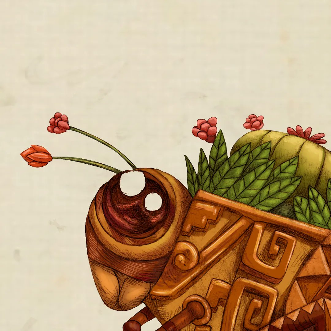 Ivanov1ch's tweet photo. El chapulín oaxaqueño. #drawing #art #arte #ilustración #dibujo #oaxaca #digitalart #digitalpainting #watercolor #acuarela https://t.co/lp4Pj42jrI