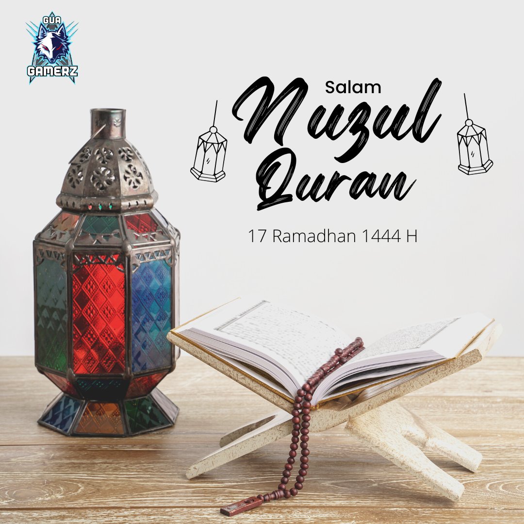 GuaGamerz's tweet photo. Kami ingin mengucapkan selamat menyambut Hari Nuzul Quran bagi semua umat-umat Islam.

#GuaGamerz #Nuzulquran #Islam #alquran #muslim #salam #Nuzululquran #Islamic #Malaysia https://t.co/qVfWRiveYG