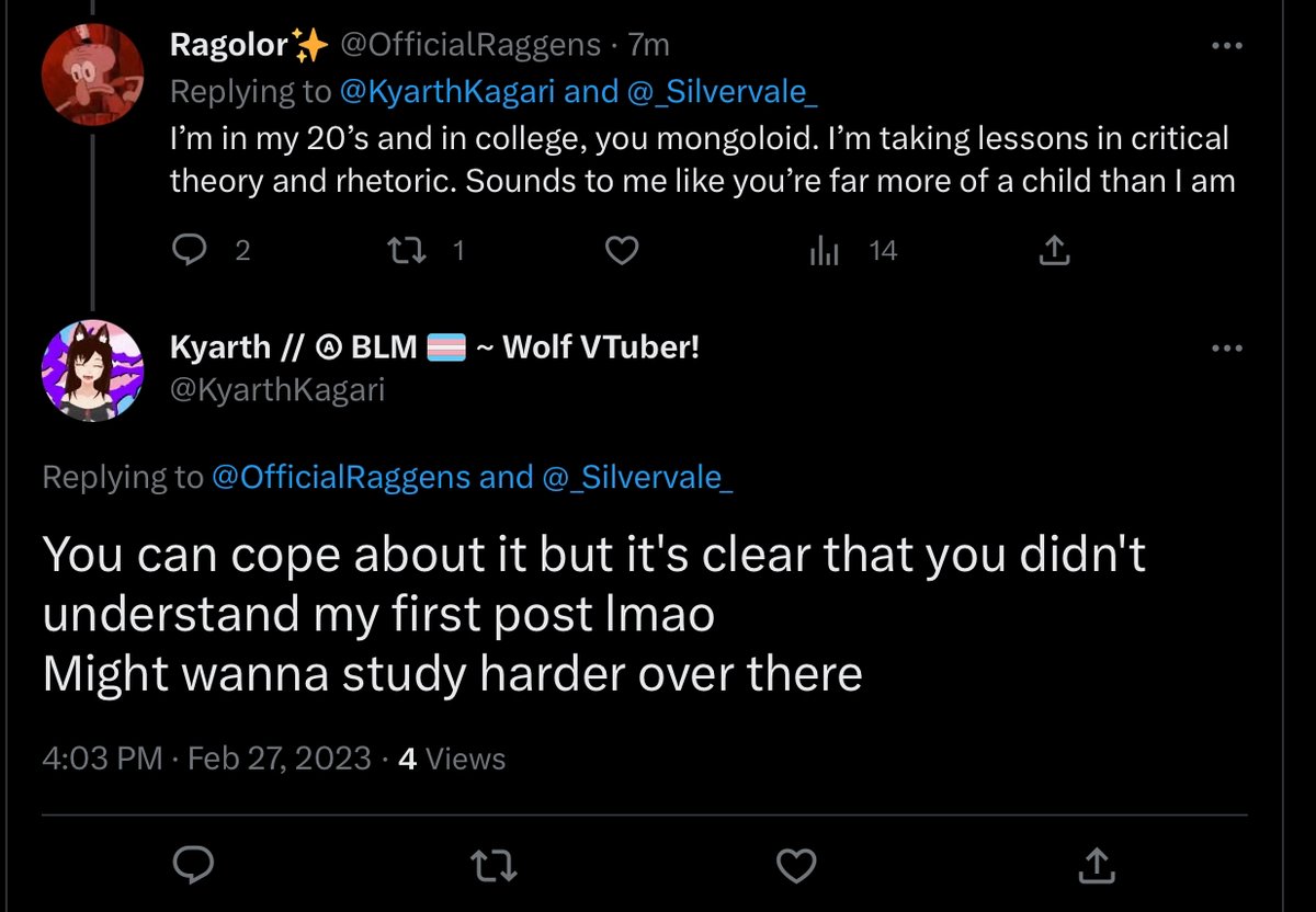 silverwhiners's tweet photo. "OMG, guys! Silvervale uses pink and blue in her avatar! Clearly she's appropriating the colors of the trans flag!" https://t.co/QY3endsVq6