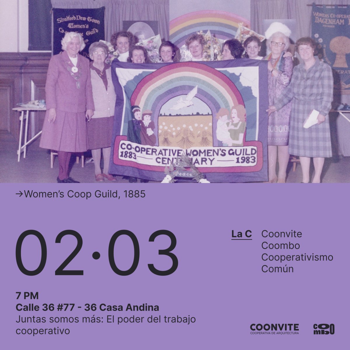 coonvite's tweet photo. Este jueves 02 de marzo les invitamos a un encuentro muy especial con nuestras compañeras de #coombo para que conversemos en torno al balance entre la vida personal y laboral, y de nuestra experiencia como asociadas en cooperativas que son mayoritariamente de mujeres.
Nos vemos! https://t.co/cuT6qYzdxM