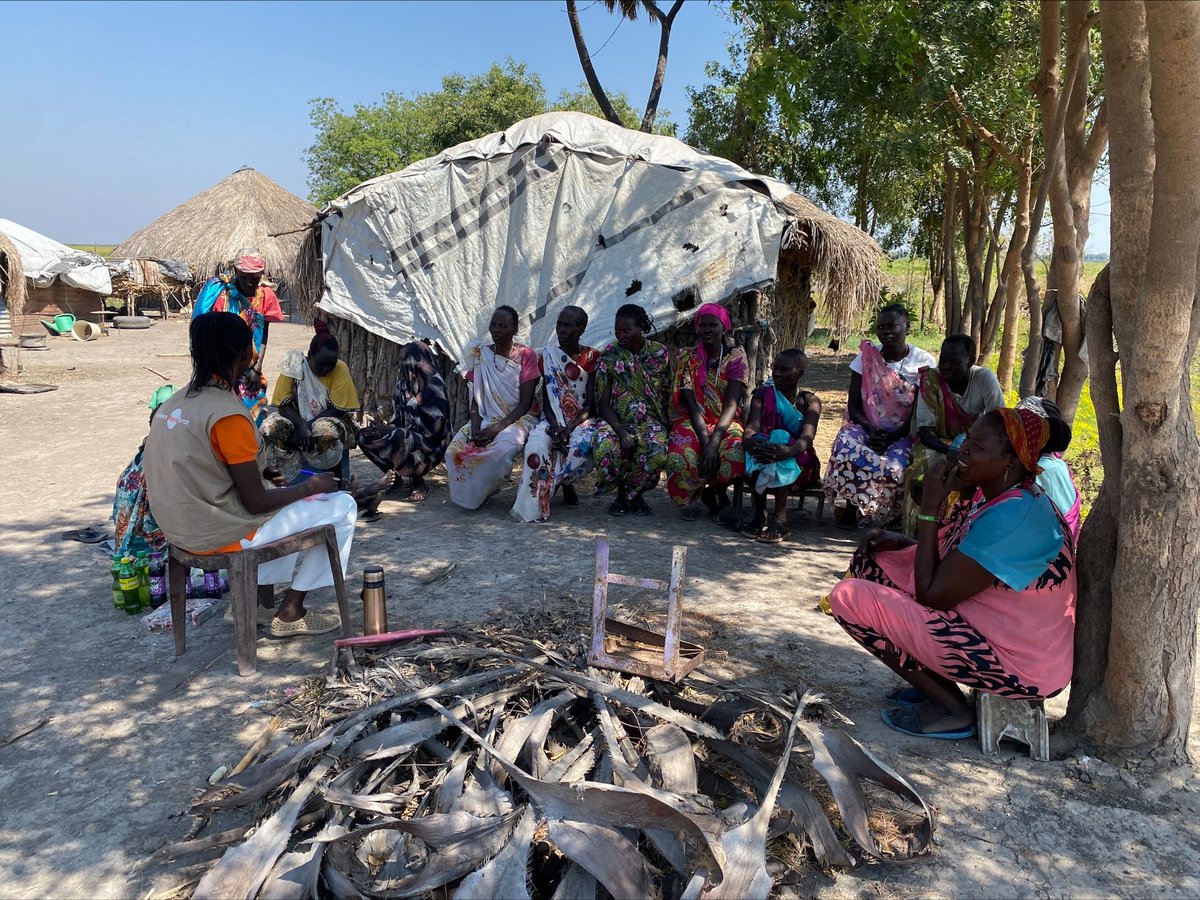 Peaceforce's tweet photo. 📷: A few snapshots from a recent Community Protection meeting in Lelo Payam, #SouthSudan. 

Located within Malakal county of Upper Nile state, Lelo Payam is seeing increased interest of women's involvement in community #safety.  #SSOT https://t.co/EHjrZa1jzA