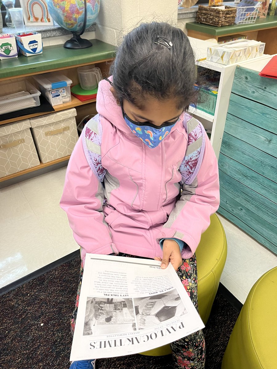 KPavlocak's tweet photo. Our class engaging in reading the first edition of the newspaper. all student created! @GoshenPostES #gogpgators https://t.co/TNMBiniI2n