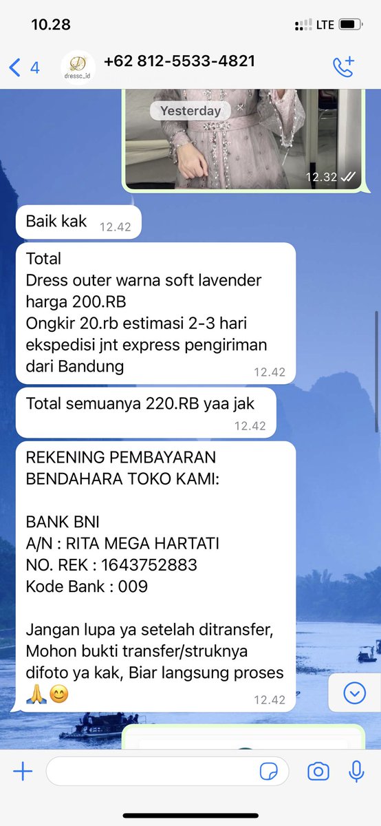 Amaliagp's tweet photo. @doyiicie Ada korban @dressc_id lagi. Meminta transfer uang tambahan sebesar 500 rb ( harga baju 200 rb) agar baju bisa dikirimkan dengan alasan “ aktivasi promo”. Semoga tidak ada yang jadi korban selanjutnya. Terdapat 2 acc wa, (1) acc dressc (2) “admin pengiriman” https://t.co/zVn0REX3Tt