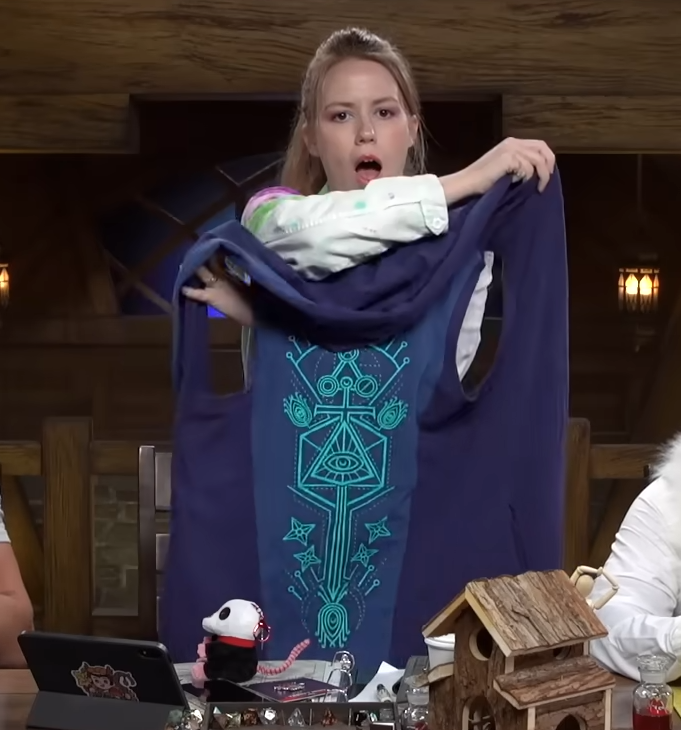 CritRoleFaces's tweet photo. There is legitimately nothing more pure than @matthewmercer's reaction to the fact that #CriticalRole was making sleeveless vests (his comfort clothing) and didn't know. https://t.co/Rhqu8QDYHK