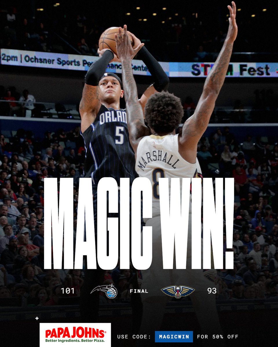 OrlandoMagic's tweet image. DAT'S A WAGIC WIN 🪄