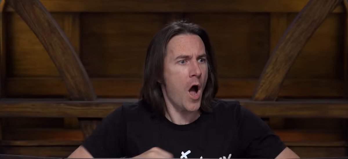 CritRoleFaces's tweet photo. There is legitimately nothing more pure than @matthewmercer's reaction to the fact that #CriticalRole was making sleeveless vests (his comfort clothing) and didn't know. https://t.co/Rhqu8QDYHK