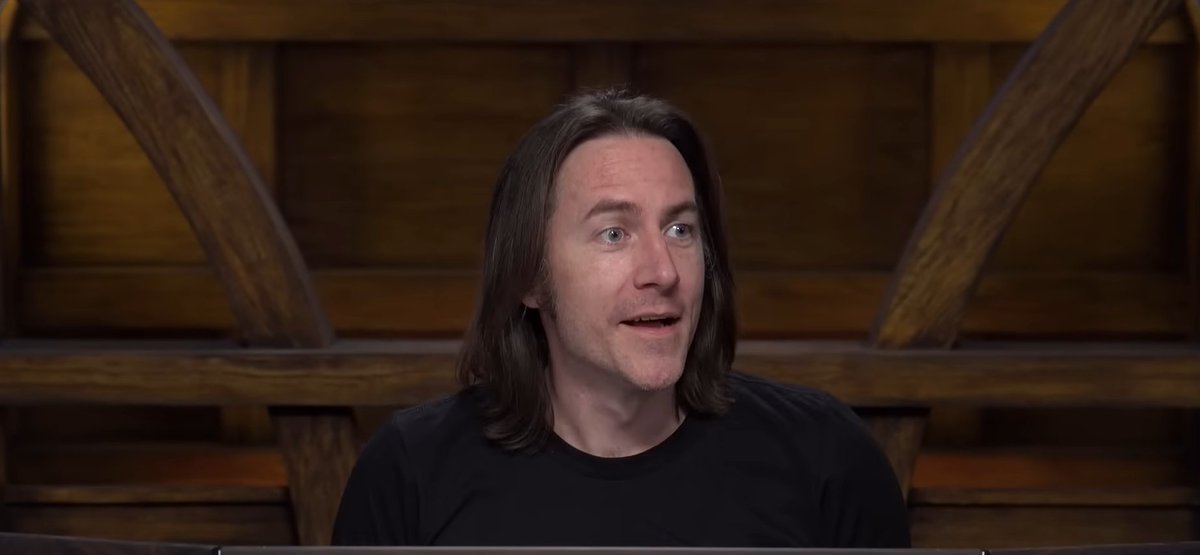 CritRoleFaces's tweet photo. There is legitimately nothing more pure than @matthewmercer's reaction to the fact that #CriticalRole was making sleeveless vests (his comfort clothing) and didn't know. https://t.co/Rhqu8QDYHK
