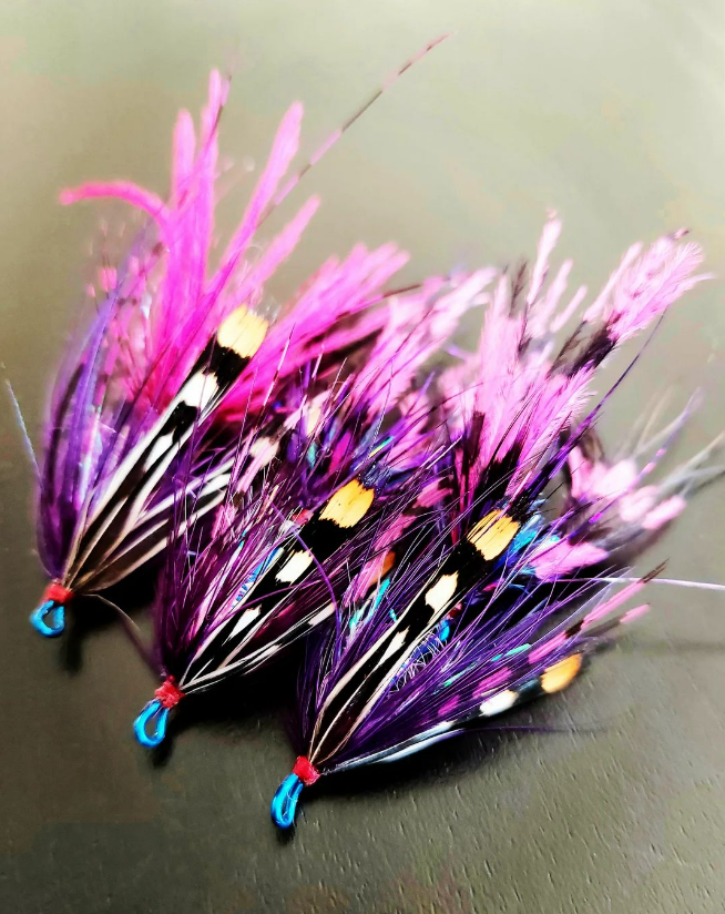 Saltwateronfly's tweet photo. Beautiful
@fredrik.odman
Articulated Intruders dressed up in magenta and purple - Steelhead candy, tied with inspiration from @theperrypork. #steelheadflies #steelhead #steelheadflyfishing #steelheadfishing #intruders #articulatedintruders #chasingchrome #britishcolumbia #canada https://t.co/IorZOZcltK
