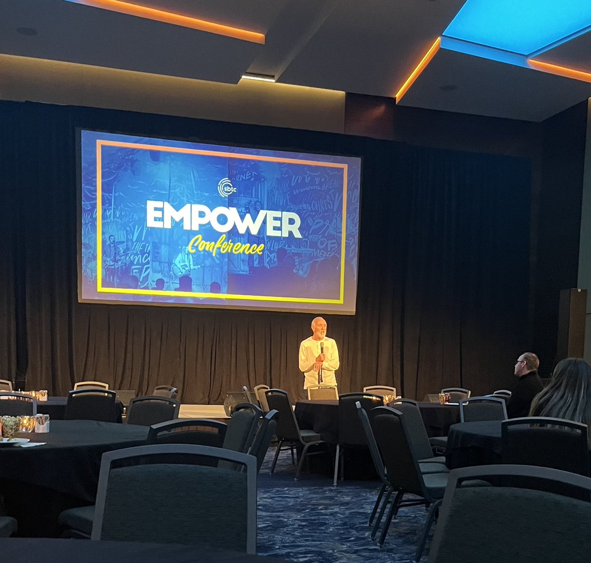 cameronlcrow's tweet photo. RoChelle and I are watching “The Insanity of God” Movie with @NikRipken. #EmpowerConference https://t.co/jl0hqcmitd