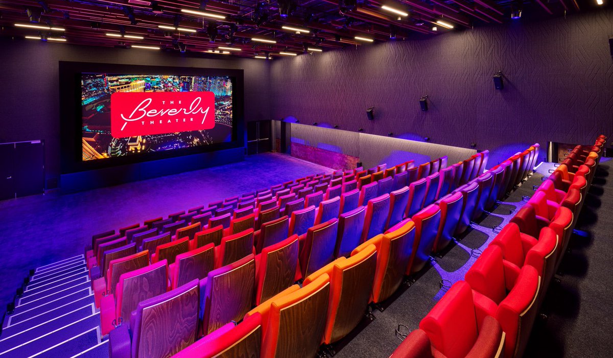 BeverlyTheater's tweet photo. The best thing about opening a theater for locals is the lack of frozen yard drink spills on our seats. https://t.co/6N6wfCBgSW