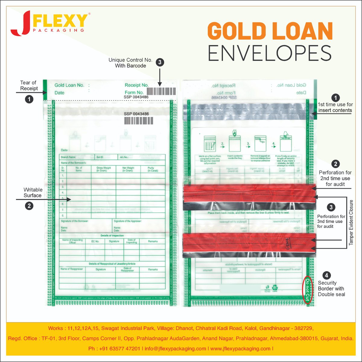 JflexyPackaging's tweet photo. Gold Loan Envelopes.

#jflexypackaging #packagingdesign #deliverybag #bubblebags #courierbags #packagingproducts #madeinindia #customizebag #manufacturer #packagingideas #ecommerce #businessideas #deliveryworldwide #fragileitems #india #packaging #securitybags #shippingcompany https://t.co/Hh9V1GiOIS