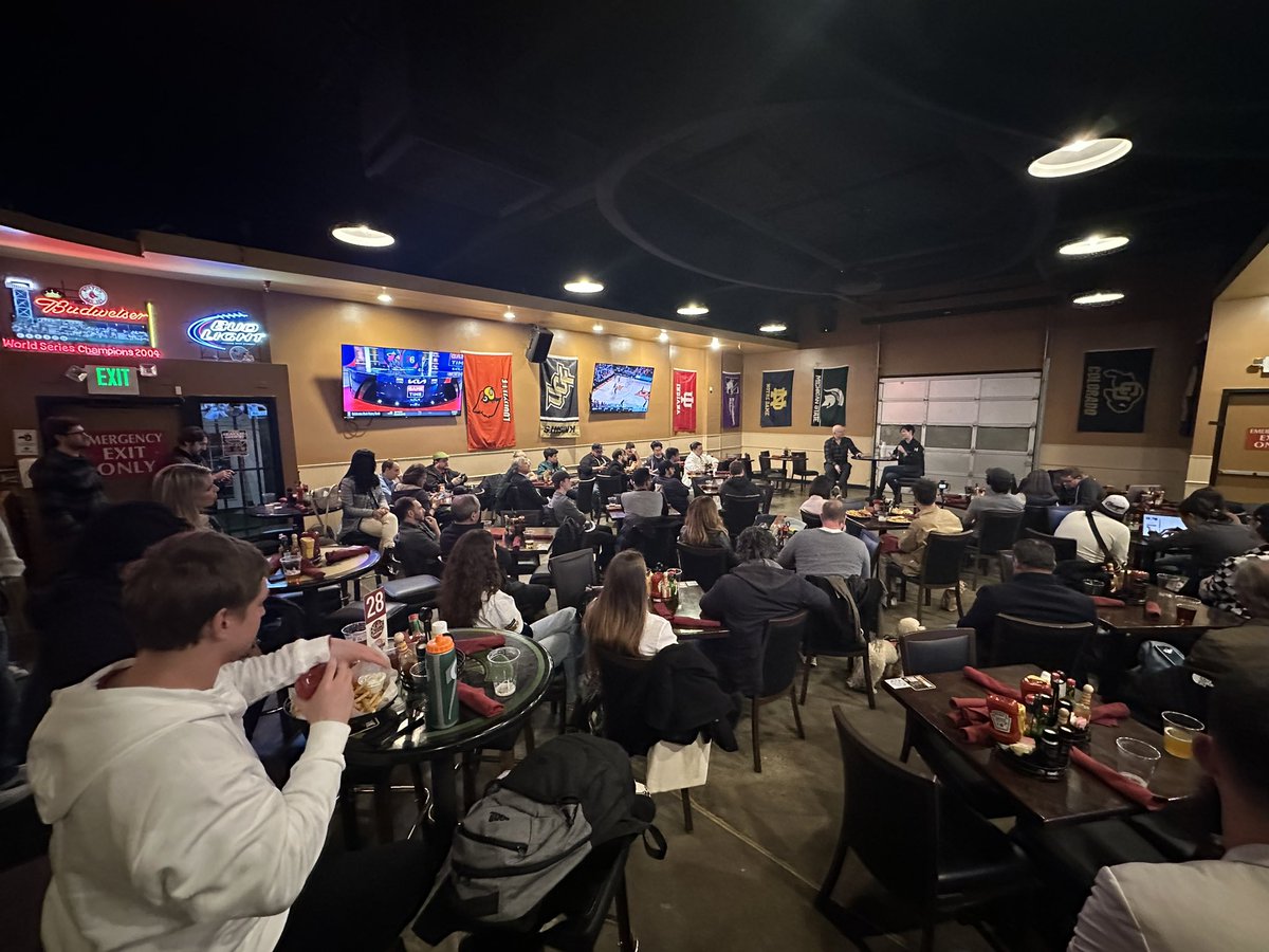 Packed house tonight at cryptomondays #ETHDenver with <a href="/loukerner/">Lou Kerner 🇮🇱🇺🇦</a> and <a href="/NEARFoundation/">NEAR Foundation</a> CEO <a href="/mariekeflament/">Marieke</a>