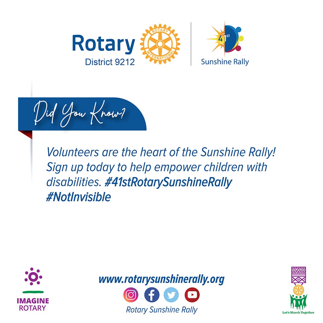 The Sunshine Rally - Rotary District 9212 tweet media