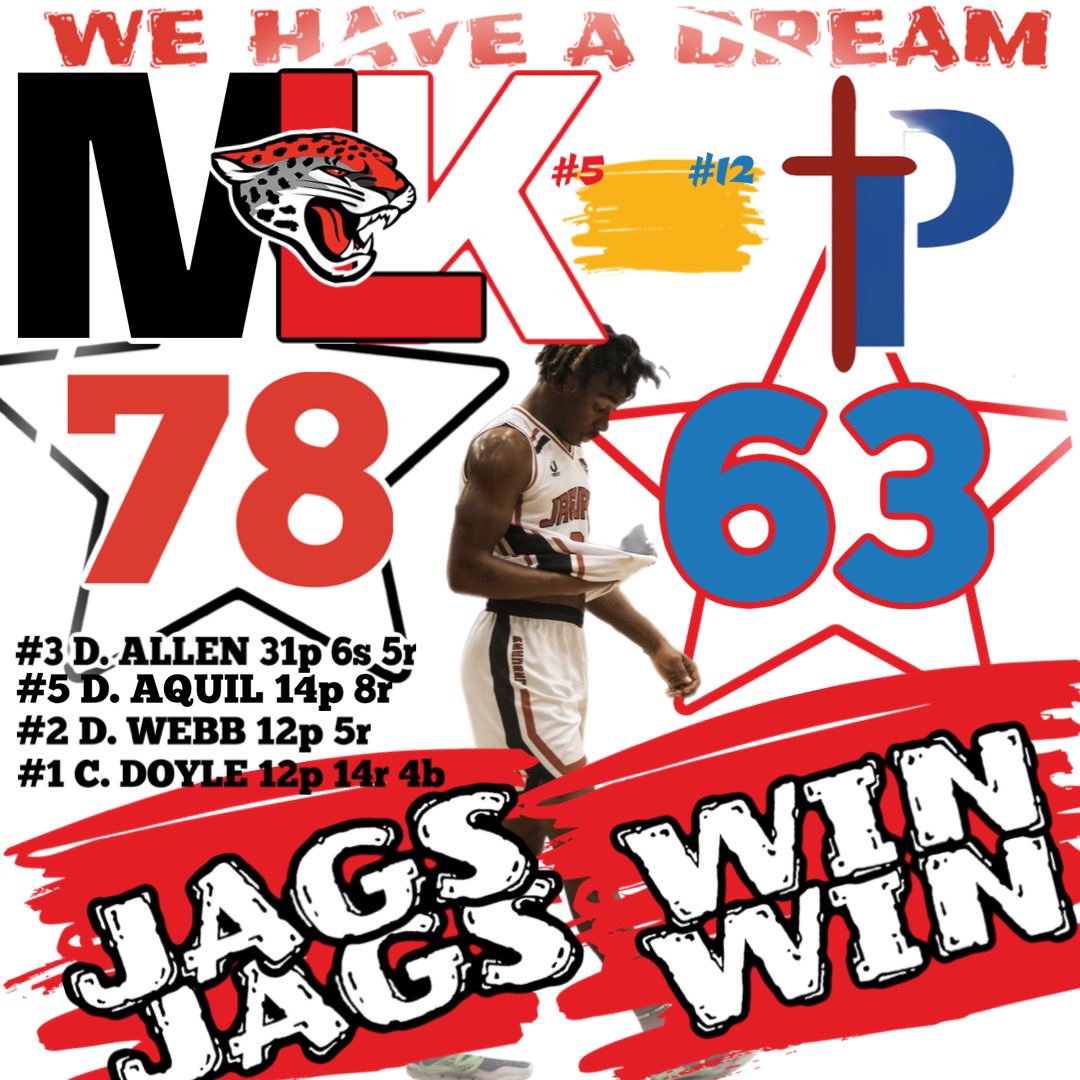 MLK with a 2nd Round playoff win vs Parkview Baptist. Moving on 3rd round