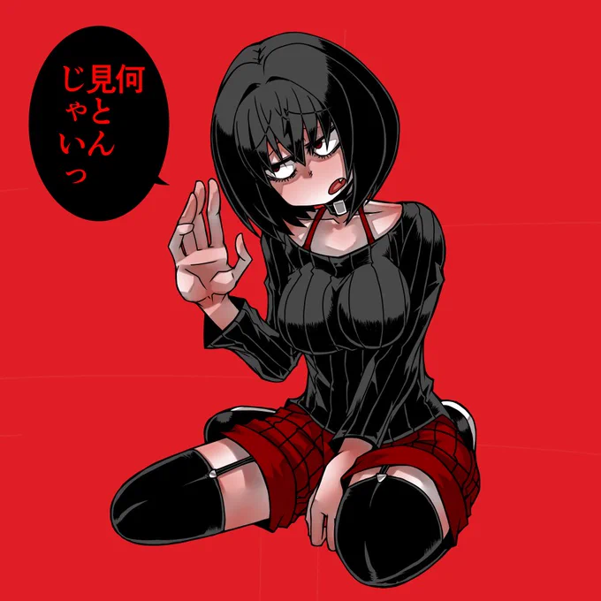 アザミさんとレツさんの何かの図解。#創作 