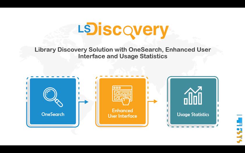 LibsysLtd's tweet photo. LSDiscovery is a complete package that offers the One Search feature, an Enhanced User Interface, and Usage Statistics. It has remote capabilities which assure users have access from anywhere, anytime.
#librarydiscovery #librarydiscoverysystem #onesearch #LibraryService https://t.co/4NGqIpM7hr