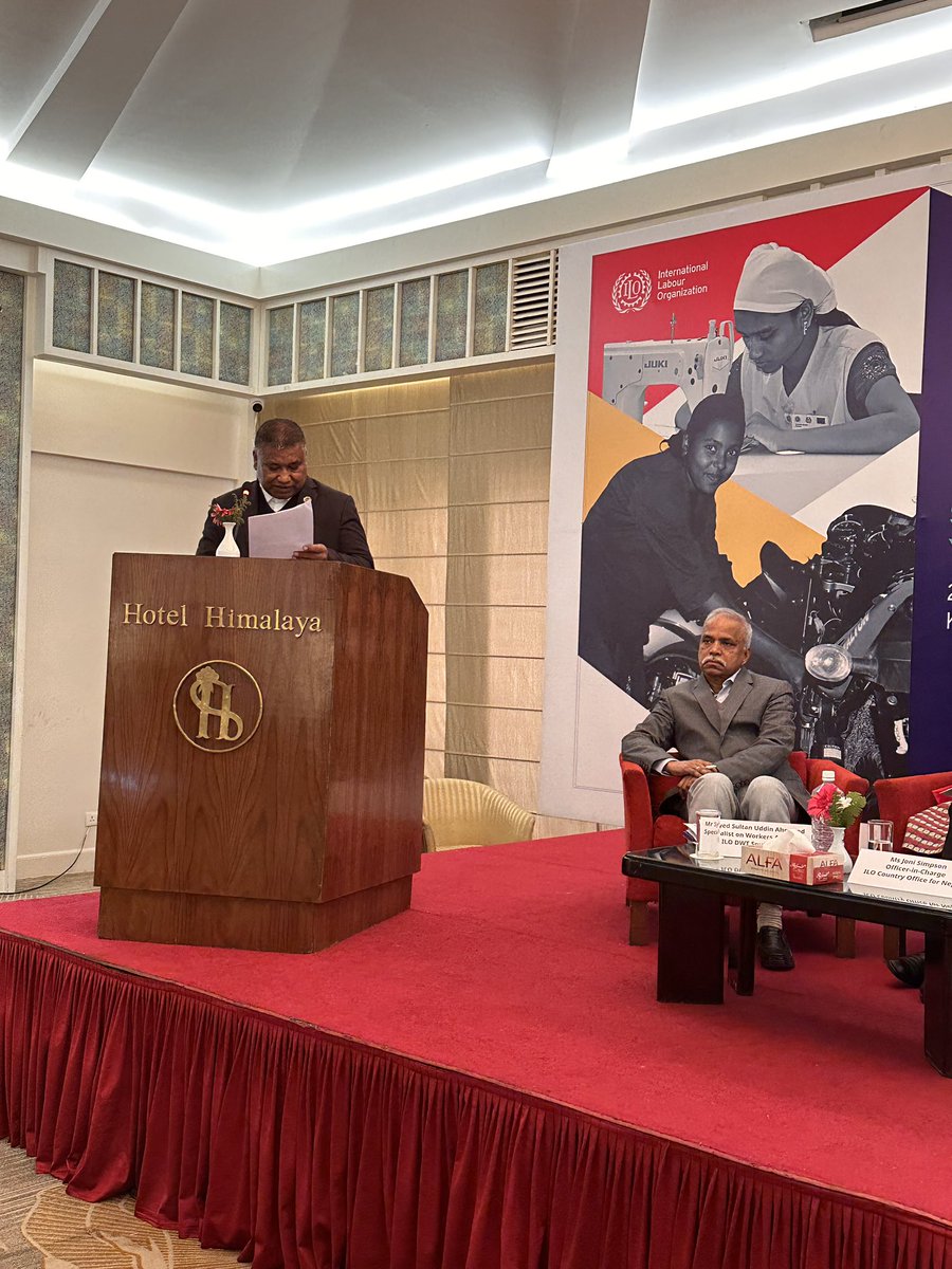 ILONewDelhi's tweet photo. “Over 15 years, our joint efforts have helped include workers’ basic concerns in the constitution, adopt new labour law and other legislations favouring workers” - Binod Shrestha, President, JTUCC-Nepal at the South Asia Youth OSH Camp

@ILOAsiaPacific https://t.co/k3f5TFm62p