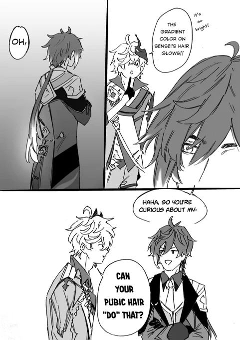 Childe is a curious sort
#tartali #タル鍾 #公钟 #타르종려 