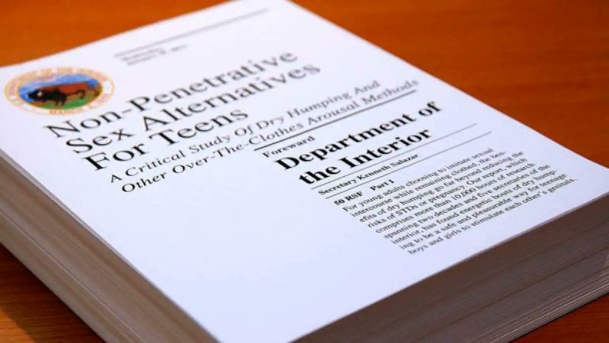 TheOnion's tweet image. Dry Humping An Adequate Sex Alternative For Teens, Says Weird, Unsolicited Report From Department Of Interior bit.ly/3kvl5FQ