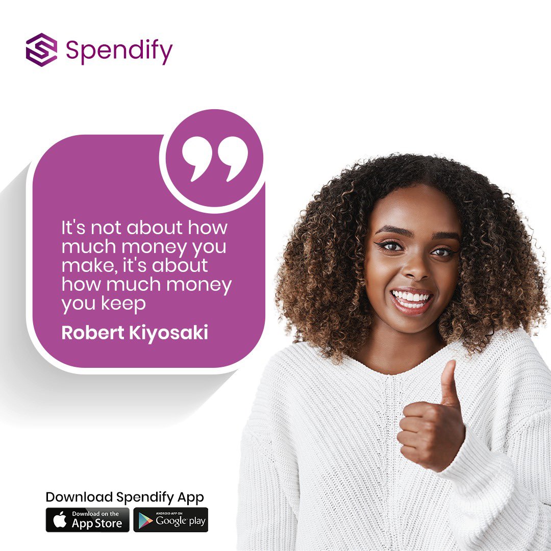 myspendify's tweet photo. "It's not about how much money you make, it's about how much money you keep." - Robert Kiyosaki
Download the Spendify App today.
#Spendify #moneymanagement #moneymatters #finance #financialindependence #financialliteracy https://t.co/0AJxNgaM8c